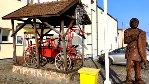 Z wizytą u Ochotników Straży Pożarnej w Bysławiu. Fot. Żaneta Walentyn/PR PiK