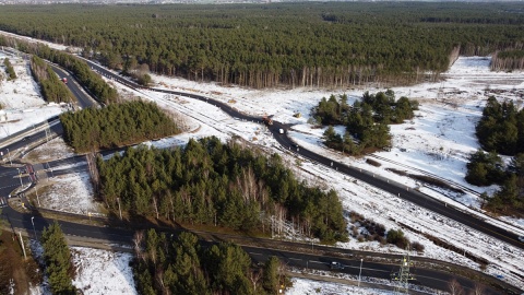 plac budowy w północnej części Torunia, na końcowym odcinku drogi krajowej nr 91. Fot. facebook.com/DrogowyTorun