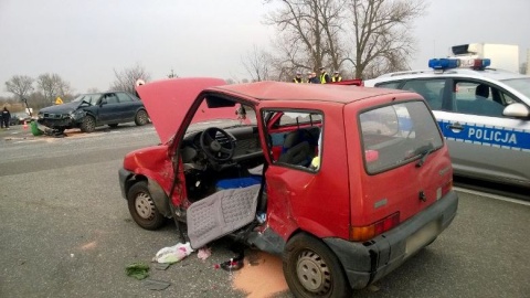 Jedna ofiara śmiertelna i jedna ranna w wypadku na krajowej 91