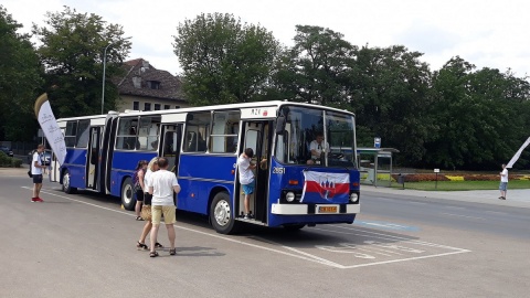 Zabytkowy Ikarus pojechał do Szczecina promować Bydgoszcz