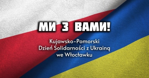 Solidarni z Ukrainą  wiec na pl. Wolności we Włocławku