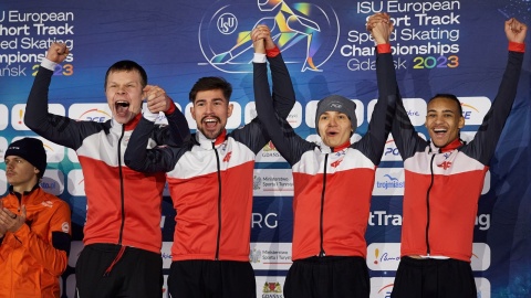 Męska sztafeta zdobyła brązowy medal na ME w short tracku