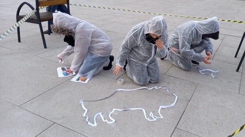 Spójrz na cierpienie zwierząt. Bydgoski happening o weganizmie [zdjęcia, wideo]