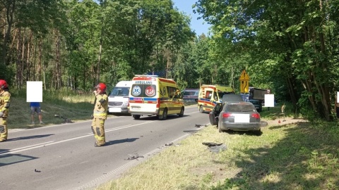 Trzy osoby w szpitalu po wypadku w miejscowości Marusza - gmina Grudziądz [zdjęcia]