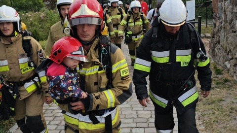 „Honorowa wspinaczka 11 września”/fot. bryg. Paweł Korgol, KM PSP w Grudziądzu