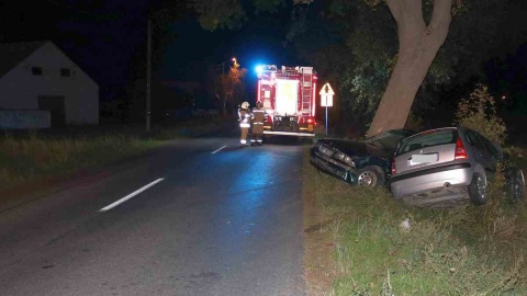 31-latek pod wpływem alkoholu spowodował wypadek w powiecie radziejowskim/fot: KPP Radziejów