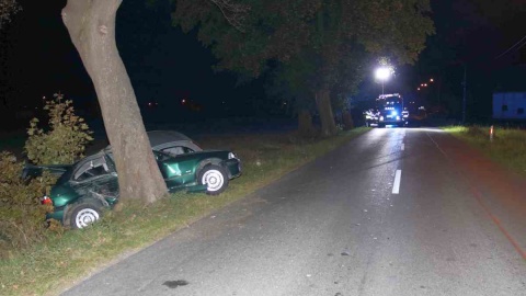 31-latek pod wpływem alkoholu spowodował wypadek w powiecie radziejowskim/fot: KPP Radziejów