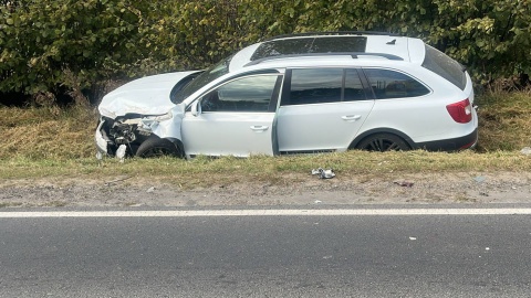 Droga krajowa nr 15 w miejscu zdarzenia była zablokowana/fot. KPP w Brodnicy