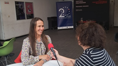 Redaktor Ewa Dąbska i kuratorka festiwalu Julia Holewińska/fot. nadesłane