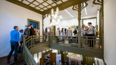 Sala wielofunkcyjna, konferencyjna, studio nagrań, pracownie artystyczne - w Toruniu oficjalnie rozpoczął działalność Kulturalny Hub Bydgoskiego Przedmieścia/fot. © UMT 2024, autor: Agnieszka Bielecka, licencja: CC BY-NC 4.0