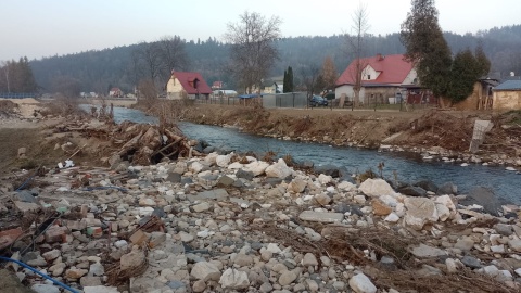 Nasza ekipa na terenach popowodziowych/fot. Michał Zaręba