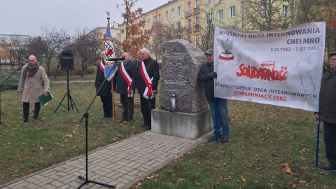 Mija 42. rocznica utworzenia Wojskowych Obozów Internowania. Uroczystość w Bydgoszczy/fot. Damian Klich