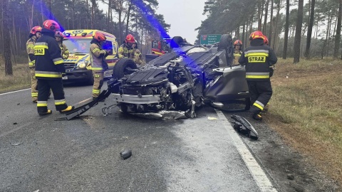 Cztery osoby zostały ranne w zderzeniu dwóch aut pod Bydgoszczą/fot. Bydgoszcz998, Facebook