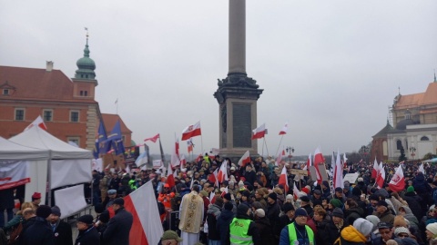 Protest w Warszawie/fot. Mirosława Chmielewicz