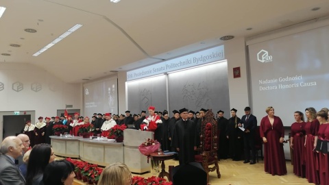 Profesorowi Haratowi nadano tytuł doktora honoris causa Politechniki Bydgoskiej/fot. Monika Siwak