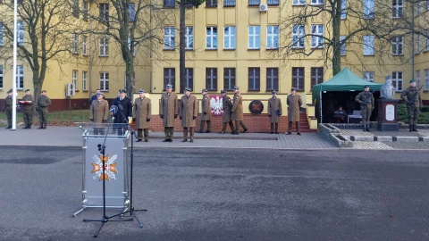 Generał brygady, doktor Witold Bartoszek przekazał obowiązki dowódcy I Pomorskiej Brygady Logistycznej Aleksandrowi Suchanowskiemu/fot: Jolanta Fischer