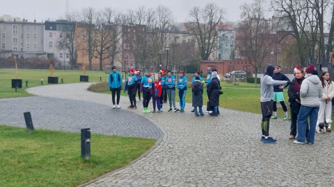 Świąteczne spalanie kalorii na Wyspie Młyńskiej w Bydgoszczy/fot. Jolanta Fischer