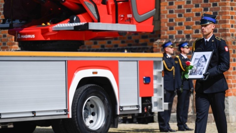 Poznań pożegnał Patryka Michalskiego. Zmarły strażak pochodził z naszego regionu [zdjęcia]