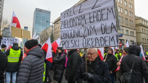 Protest rolników w Warszawie/fot. Piotr Nowak