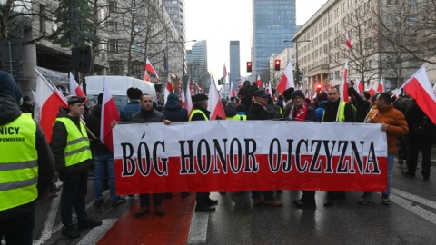 Protest rolników w Warszawie/fot. Piotr Nowak