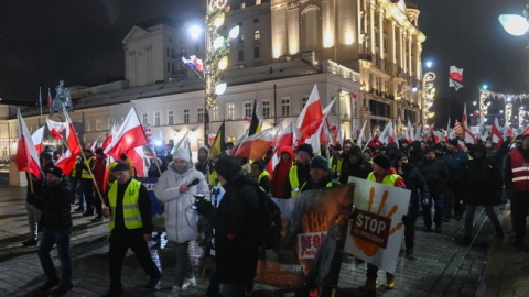 Protest rolników w Warszawie/fot. Piotr Nowak