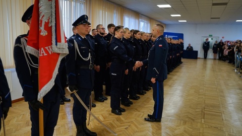 Ślubowanie nowych policjantów/fot. materiały policji