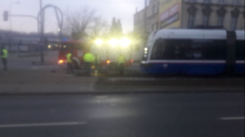 Do wykolejenia tramwaju doszło na wysokości dworca PKS w Bydgoszczy/fot. Robert Erdmann