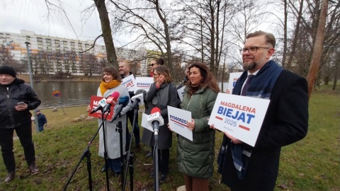 Kandydatka na prezydent Polski Magdalena Biejat (Lewica) przyjechała do Bydgoszczy/fot. Jolanta Fischer