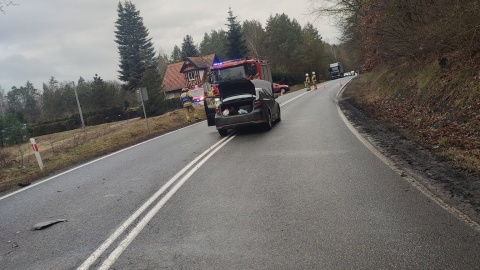 W zdarzeniu na szczęście nikt nie ucierpiał. / Fot. KM PSP w Grudziądzu