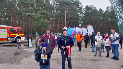 Ponad 500 osób, w tym wójt gminy Sicienko, wzięło udział w niedzielnym, 4. Biegu Tropem Wilczym/fot. Jolanta Fischer